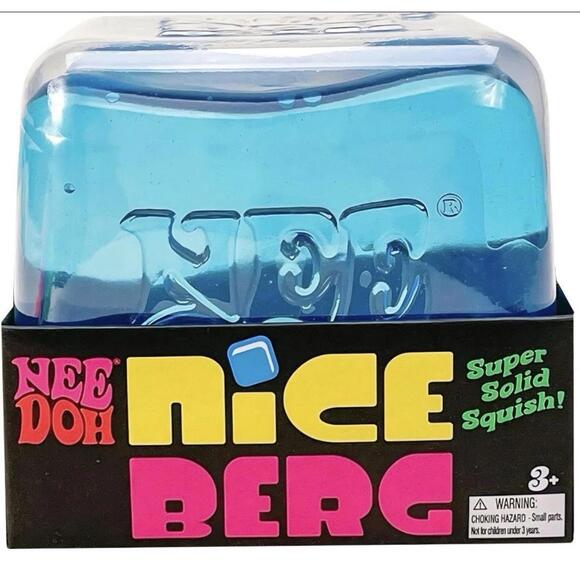Other - NeeDoh Nice Berg Blue XL Giant Nee Doh Niceberg Solid Squish Cube Ice Block